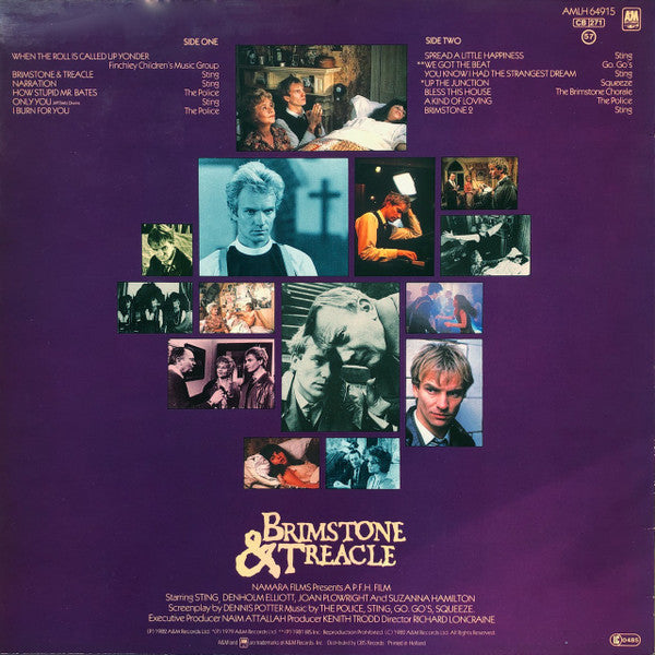 Various Featuring The Police, Sting, Go-Go's & Squeeze  ~ Brimstone & Treacle (Original Soundtrack Album) (Vinyl) - Djungel & Jazz