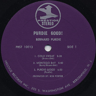 Bernard Purdie : Purdie Good! (LP, Album)