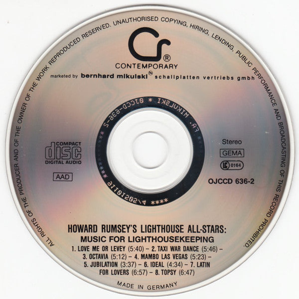 Howard Rumsey's Lighthouse All-Stars ~ Music For Lighthousekeeping (Vinyl) - Djungel & Jazz