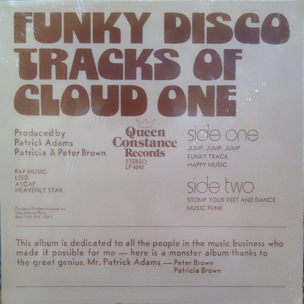 Cloud One ~ Funky Disco Tracks Of Cloud One (Vinyl) - Djungel & Jazz