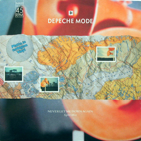 Depeche Mode : Never Let Me Down Again (Split Mix) (12", Maxi, Ora)