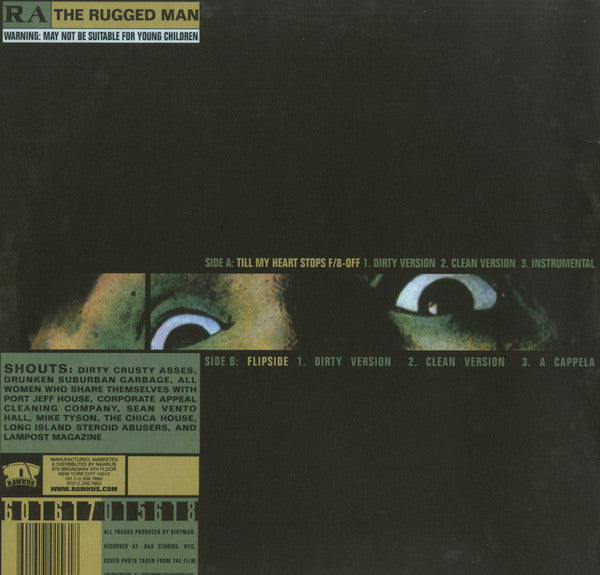RA The Rugged Man* : Till My Heart Stops / Flipside (12")