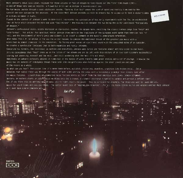 Matt Johnson ~ Burning Blue Soul (Vinyl) - Djungel & Jazz