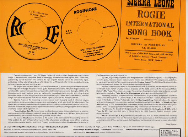 S. E. Rogie ~ The 60's Sounds Of S. E. Rogie Vol. 1 (Vinyl) - Djungel & Jazz