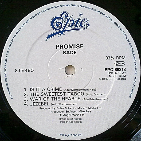 Sade ~ Promise (Vinyl) - Djungel & Jazz