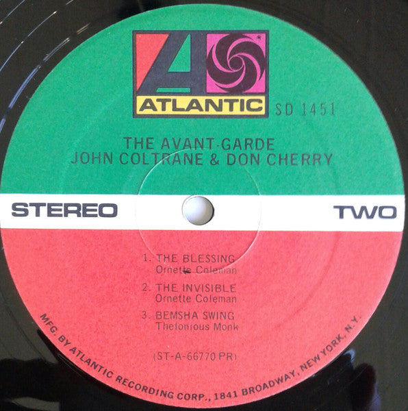 John Coltrane & Don Cherry ~ The Avant-Garde (Vinyl) - Djungel & Jazz