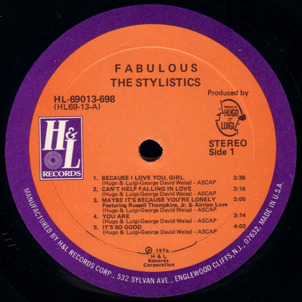 The Stylistics ~ Fabulous (Vinyl) - Djungel & Jazz