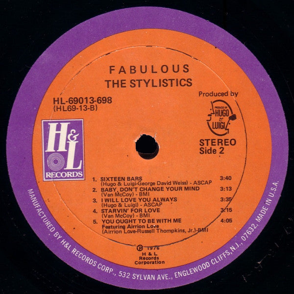 The Stylistics ~ Fabulous (Vinyl) - Djungel & Jazz