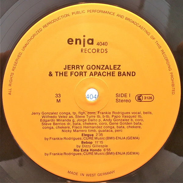 Jerry Gonzalez & The Fort Apache Band ~ The River Is Deep (Vinyl) - Djungel & Jazz