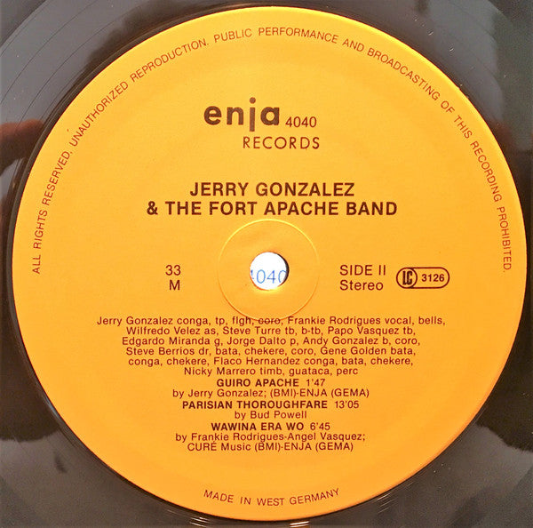 Jerry Gonzalez & The Fort Apache Band ~ The River Is Deep (Vinyl) - Djungel & Jazz