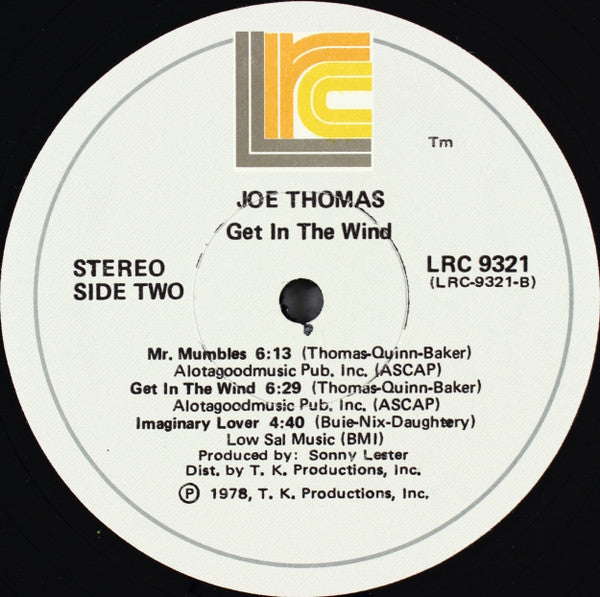 Joe Thomas ~ Get In The Wind (Vinyl) - Djungel & Jazz
