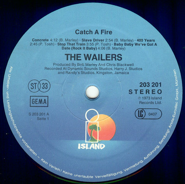 Bob Marley And The Wailers ~ Catch A Fire (Vinyl) - Djungel & Jazz