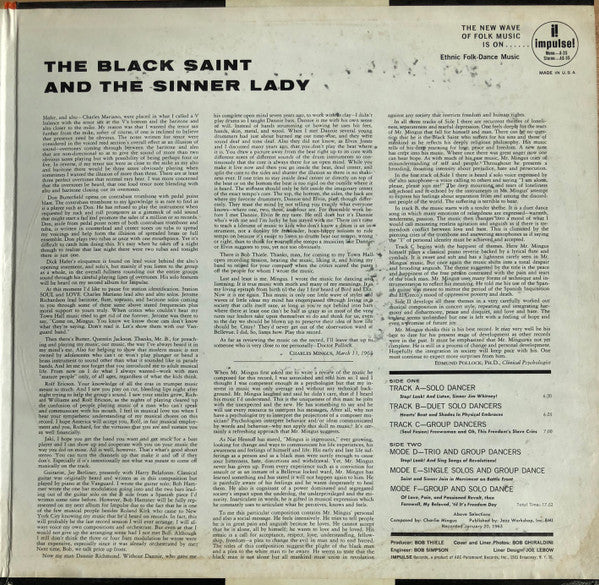 Mingus ~ The Black Saint And The Sinner Lady (Vinyl) - Djungel & Jazz