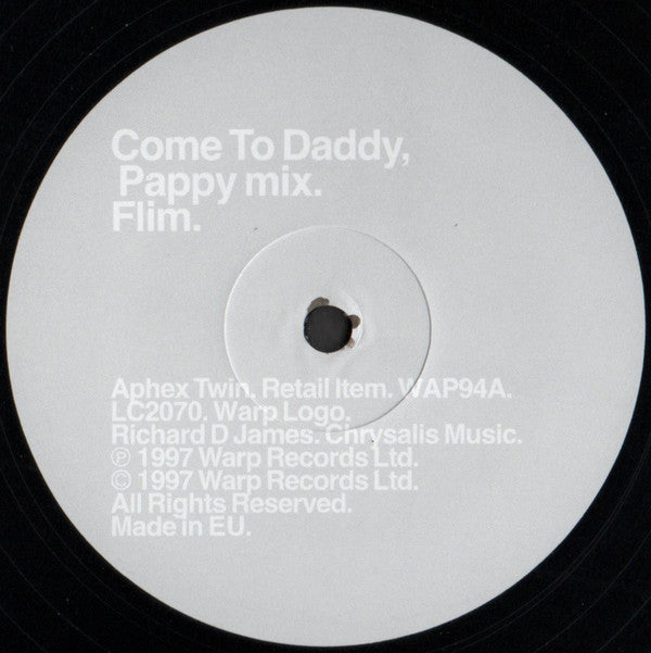 Aphex Twin ~ Come To Daddy (Vinyl) - Djungel & Jazz