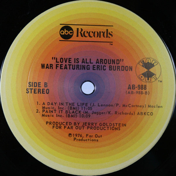 War Featuring Eric Burdon ~ Love Is All Around (Vinyl) - Djungel & Jazz