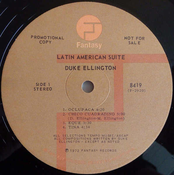 Duke Ellington And His Orchestra : Latin American Suite (LP, Album, Promo)