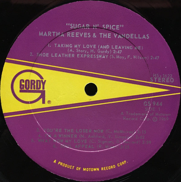 Martha Reeves & The Vandellas ~ Sugar 'n' Spice (Vinyl) - Djungel & Jazz