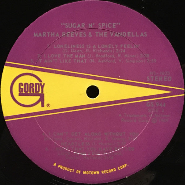 Martha Reeves & The Vandellas ~ Sugar 'n' Spice (Vinyl) - Djungel & Jazz