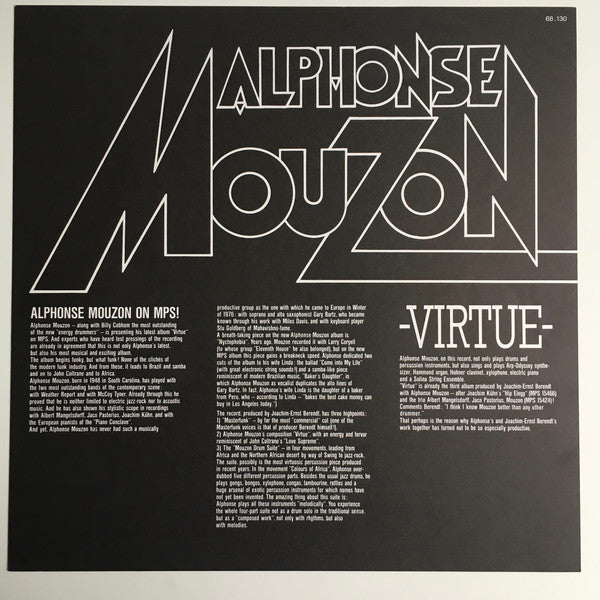 Alphonse Mouzon ~ Virtue (Vinyl) - Djungel & Jazz