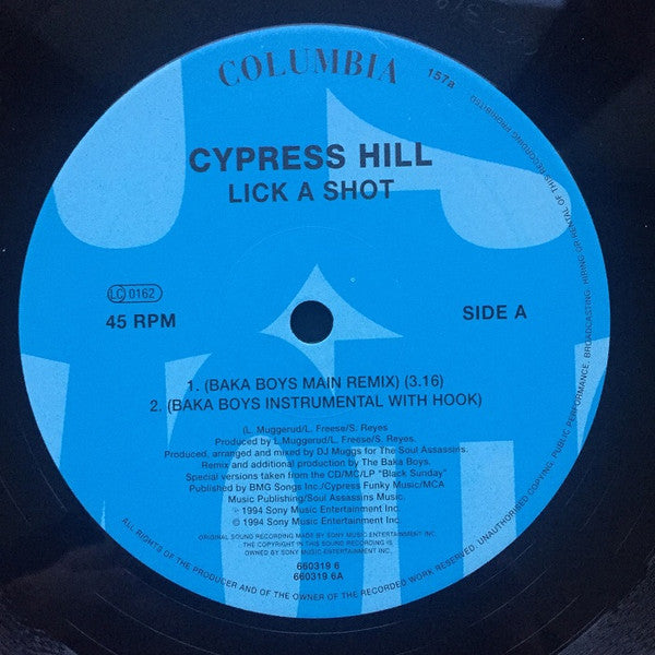 Cypress Hill ~ Lick A Shot (Vinyl) - Djungel & Jazz