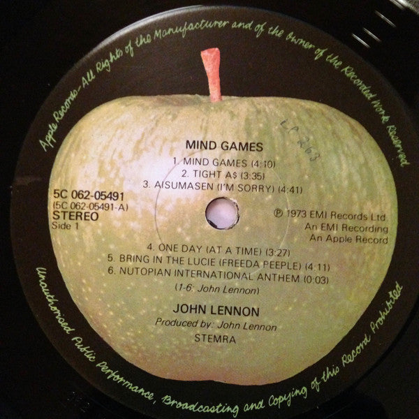 John Lennon ~ Mind Games (Vinyl) - Djungel & Jazz