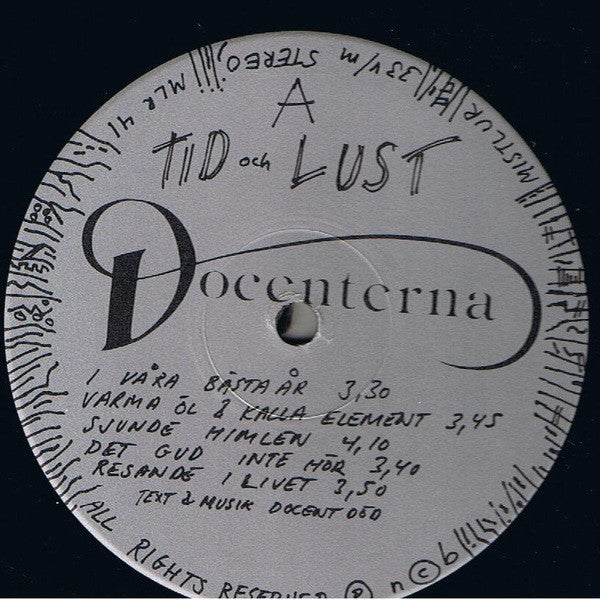 Docenterna ~ Tid Och Lust (Vinyl) - Djungel & Jazz