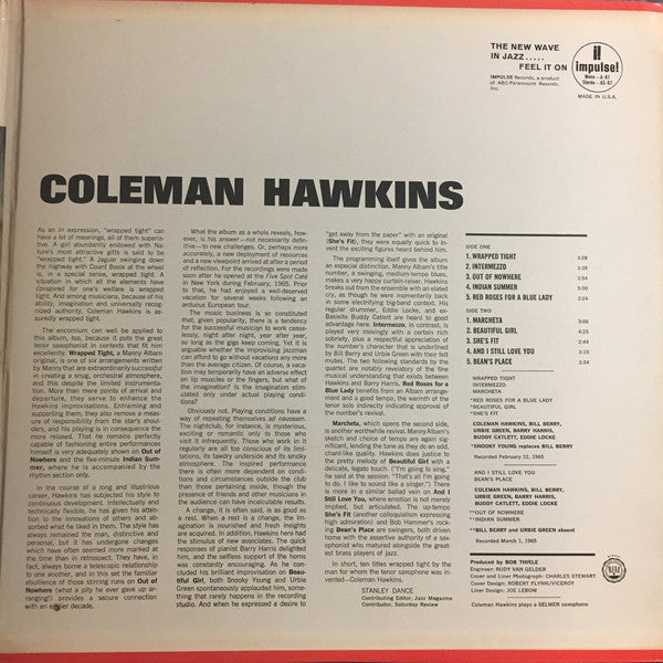 Coleman Hawkins ~ Wrapped Tight (Vinyl) - Djungel & Jazz