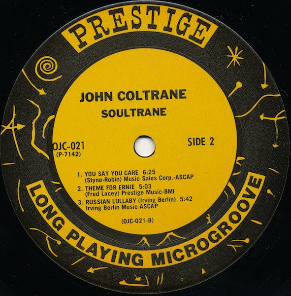 John Coltrane ~ Soultrane (Vinyl) - Djungel & Jazz