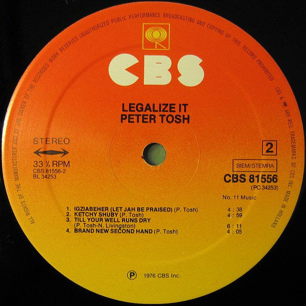 Peter Tosh ~ Legalize It (Vinyl) - Djungel & Jazz