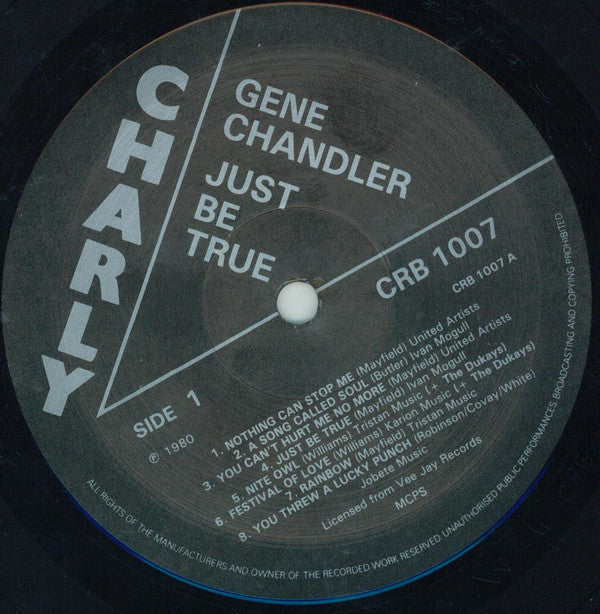 Gene Chandler ~ Just Be True (Vinyl) - Djungel & Jazz