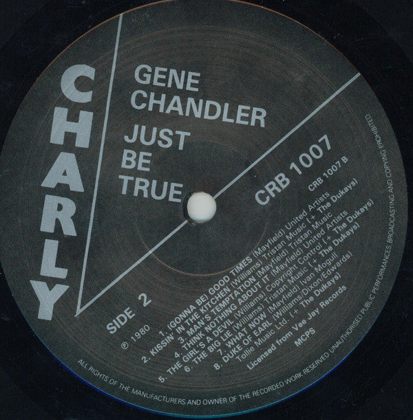Gene Chandler ~ Just Be True (Vinyl) - Djungel & Jazz