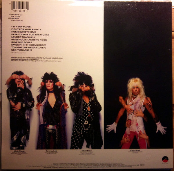 Mötley Crüe : Theatre Of Pain (LP, Album)