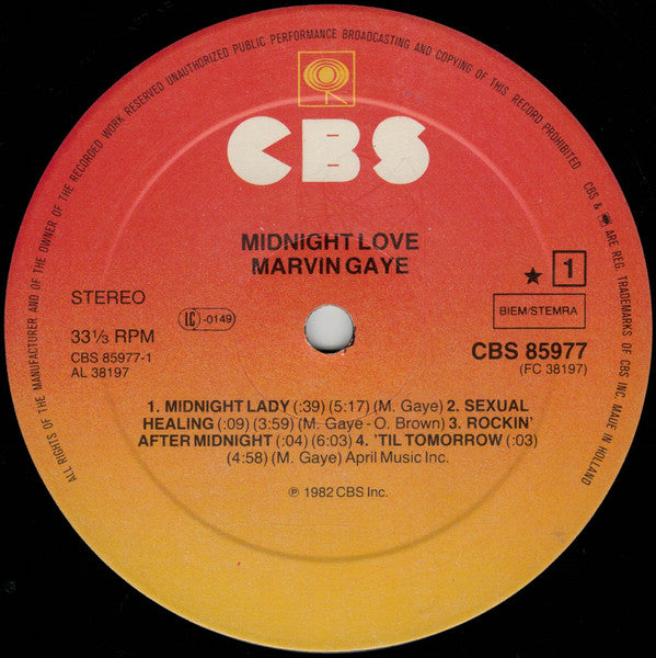 Marvin Gaye ~ Midnight Love (Vinyl) - Djungel & Jazz
