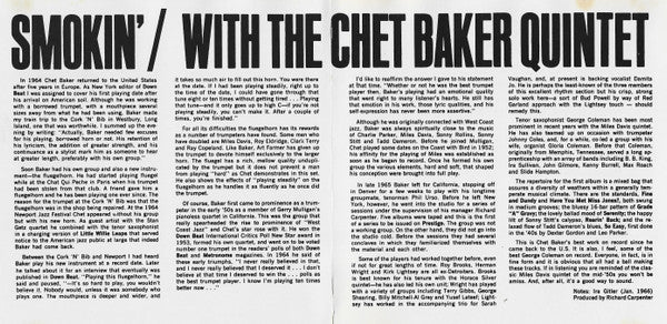 The Chet Baker Quintet ~ Smokin' With The Chet Baker Quintet (Vinyl) - Djungel & Jazz