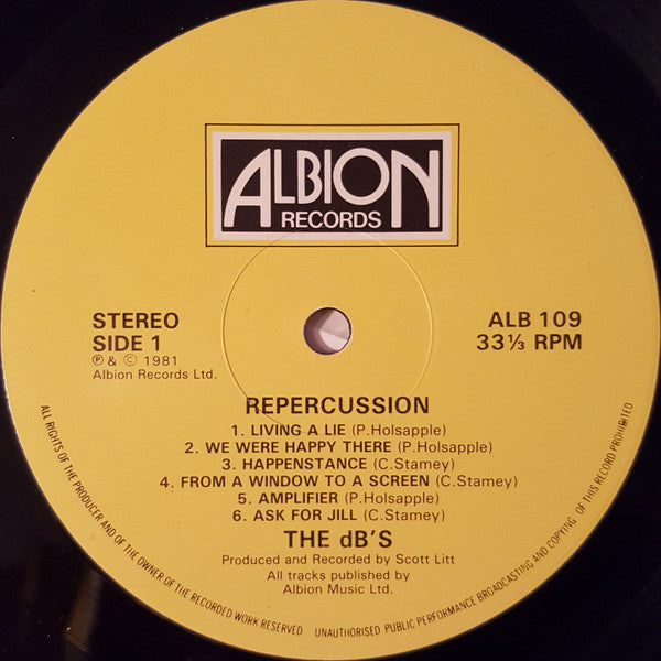 The dB's ~ Repercussion (Vinyl) - Djungel & Jazz