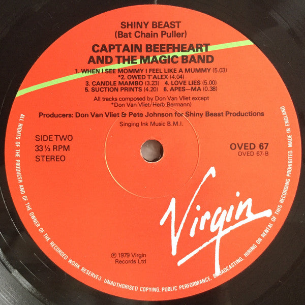 Captain Beefheart And The Magic Band ~ Shiny Beast (Bat Chain Puller) (Vinyl) - Djungel & Jazz