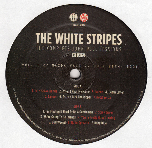 The White Stripes ~ The Complete John Peel Sessions (Vinyl) - Djungel & Jazz