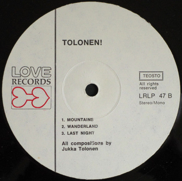 Jukka Tolonen ~ Tolonen! (Vinyl) - Djungel & Jazz