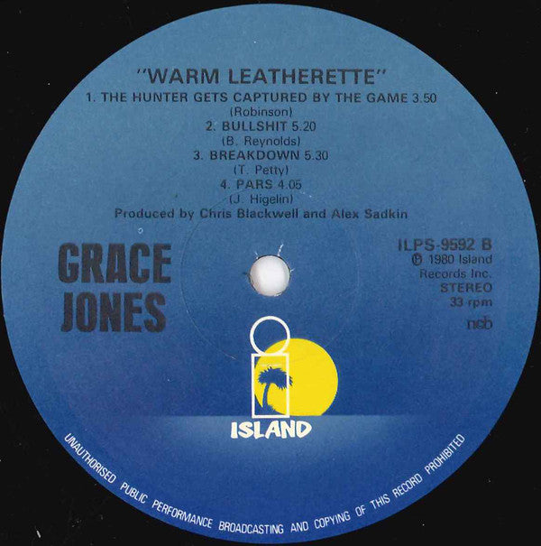 Grace Jones : Warm Leatherette (LP, Album)