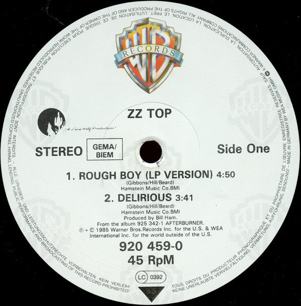 ZZ Top ~ Rough Boy (Vinyl) - Djungel & Jazz