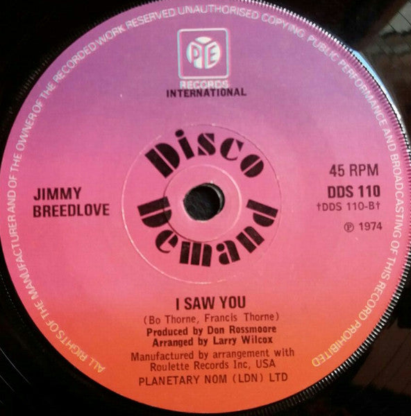 Jimmy Breedlove ~ I Can't Help Lovin' You (Vinyl) - Djungel & Jazz