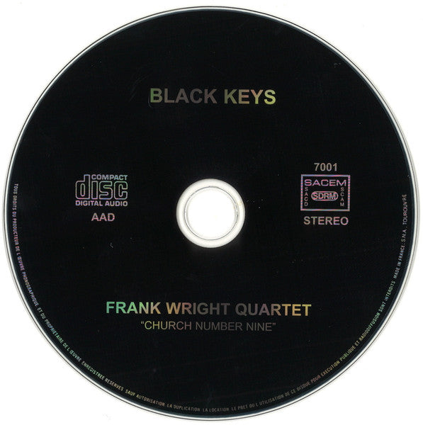 The Frank Wright Quartet ~ Church Number Nine (Vinyl) - Djungel & Jazz