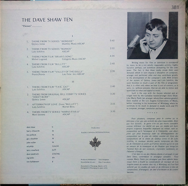 The Dave Shaw Ten ~ Themes (Vinyl) - Djungel & Jazz