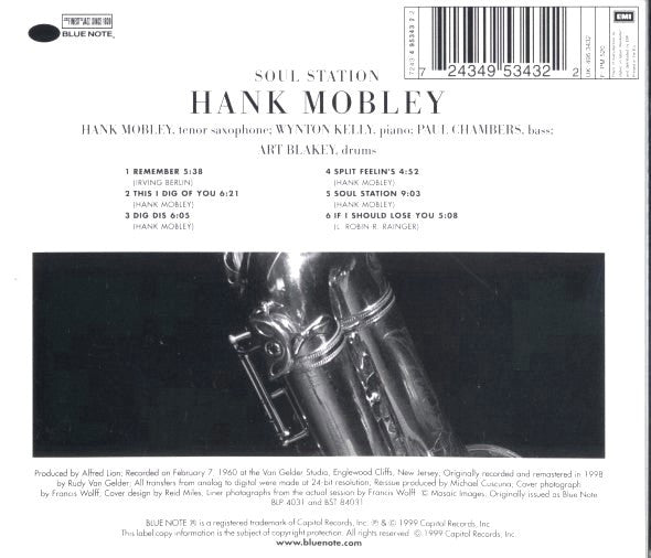 Hank Mobley ~ Soul Station (Vinyl) - Djungel & Jazz