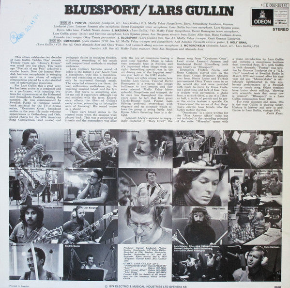 Lars Gullin ~ Bluesport (Vinyl) - Djungel & Jazz