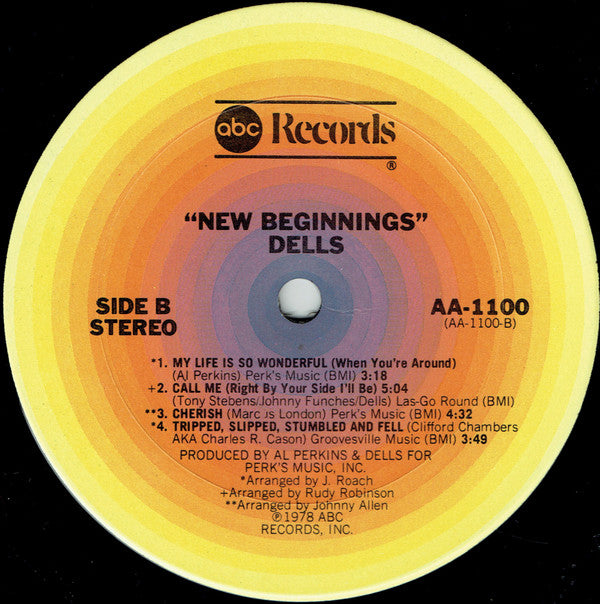 Dells ~ New Beginnings (Vinyl) - Djungel & Jazz