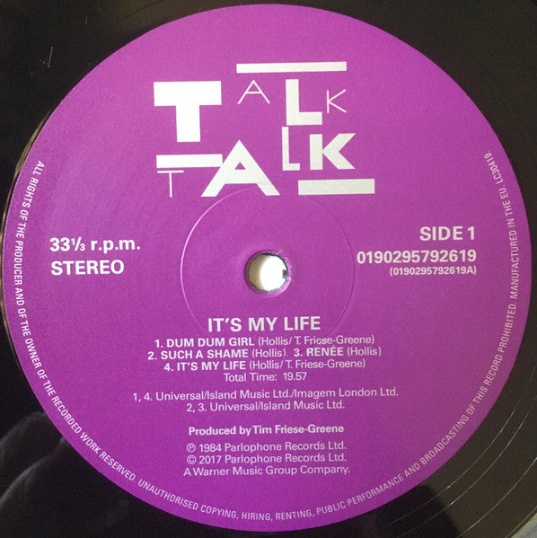 Talk Talk ~ It's My Life (Vinyl) - Djungel & Jazz