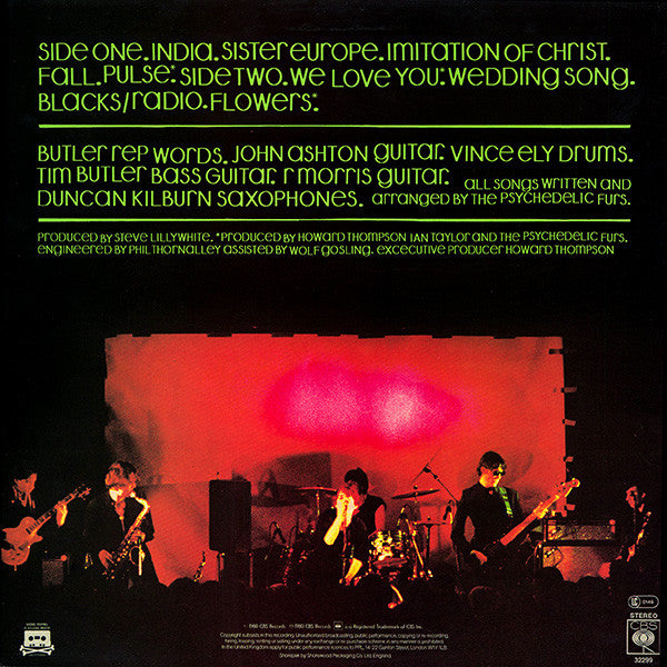 The Psychedelic Furs ~ The Psychedelic Furs (Vinyl) - Djungel & Jazz