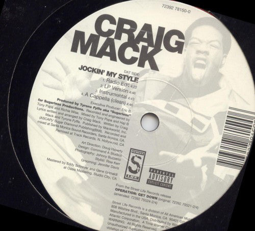 Craig Mack ~ What I Need (The Remix) / Jockin' My Style (Vinyl) - Djungel & Jazz