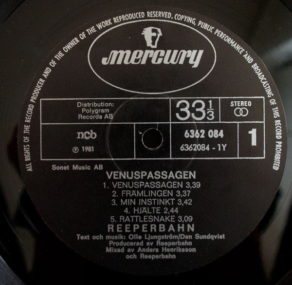 Reeperbahn  ~ Venuspassagen (Vinyl) - Djungel & Jazz